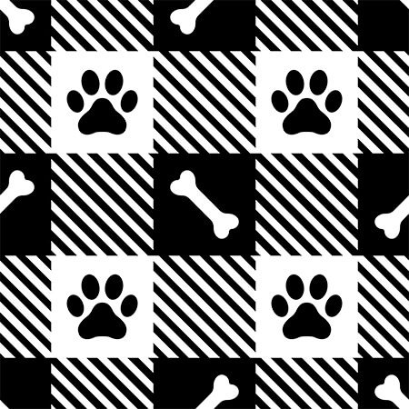 Paw Print Plaid Coordinate
