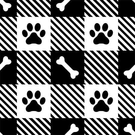 Paw Print Plaid Coordinate