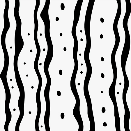 Wavy Lines with Dots Coordinate