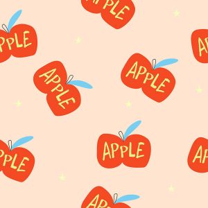 Cartoon Apple Letter