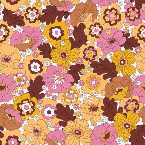 70s Retro Groovy Floral