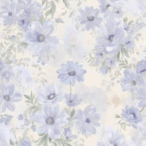 Lavender Watercolor Anemone Floral