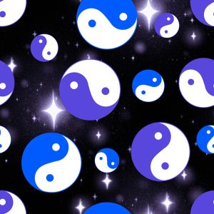 Cosmic Yin Yang Star Galaxy