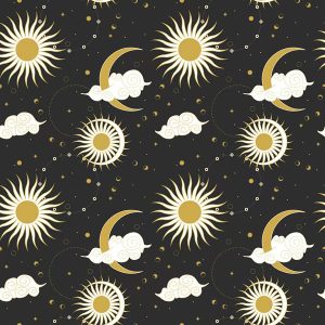 Celestial Sun Moon Cloud Galaxy