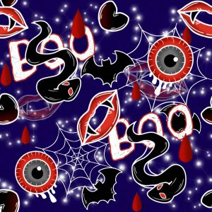 Boo With Evil Eye -Purple