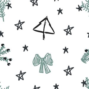 Bow & Star- Mint