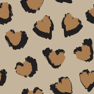 Brush Leopard Hearts