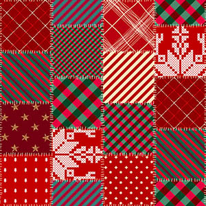 Christmas Geometric Patchwork