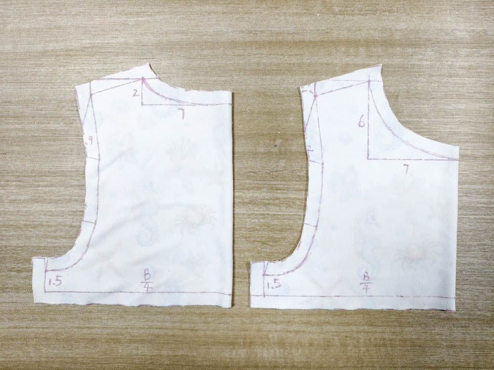 Cutting the Front and Back Pieces 5