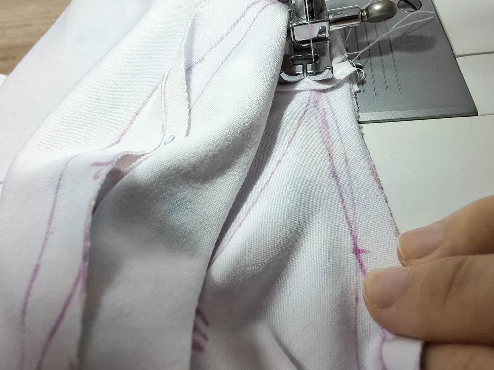 Finishing the Bottom Hem Neckline and Sleeves 10