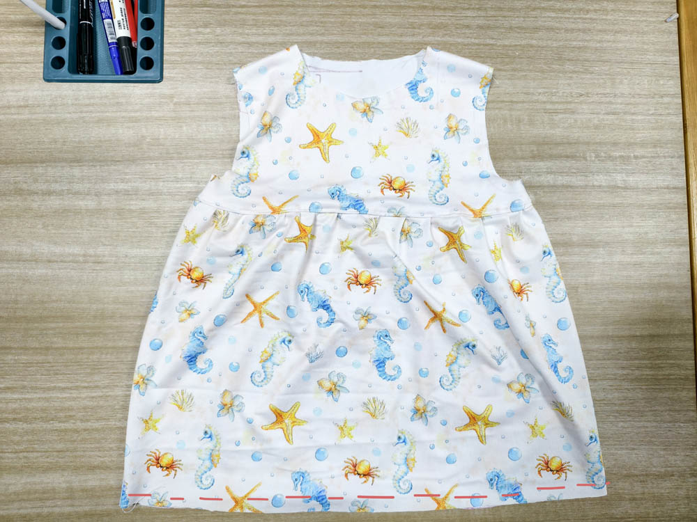 Finishing the Bottom Hem Neckline and Sleeves 2 1