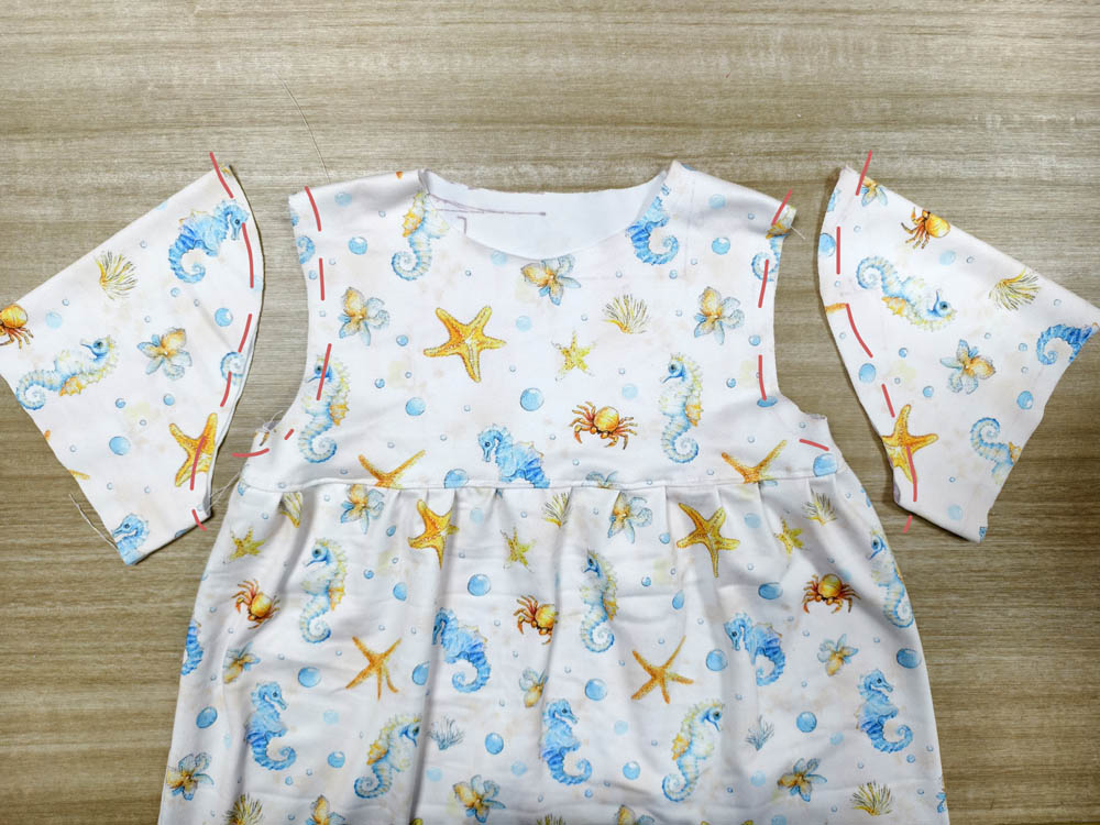 Finishing the Bottom Hem Neckline and Sleeves 7 1