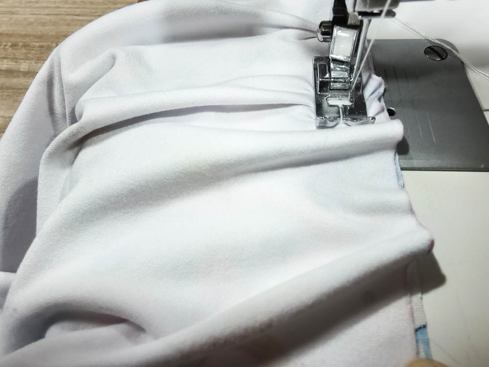 Topstitching the Hem Band 1