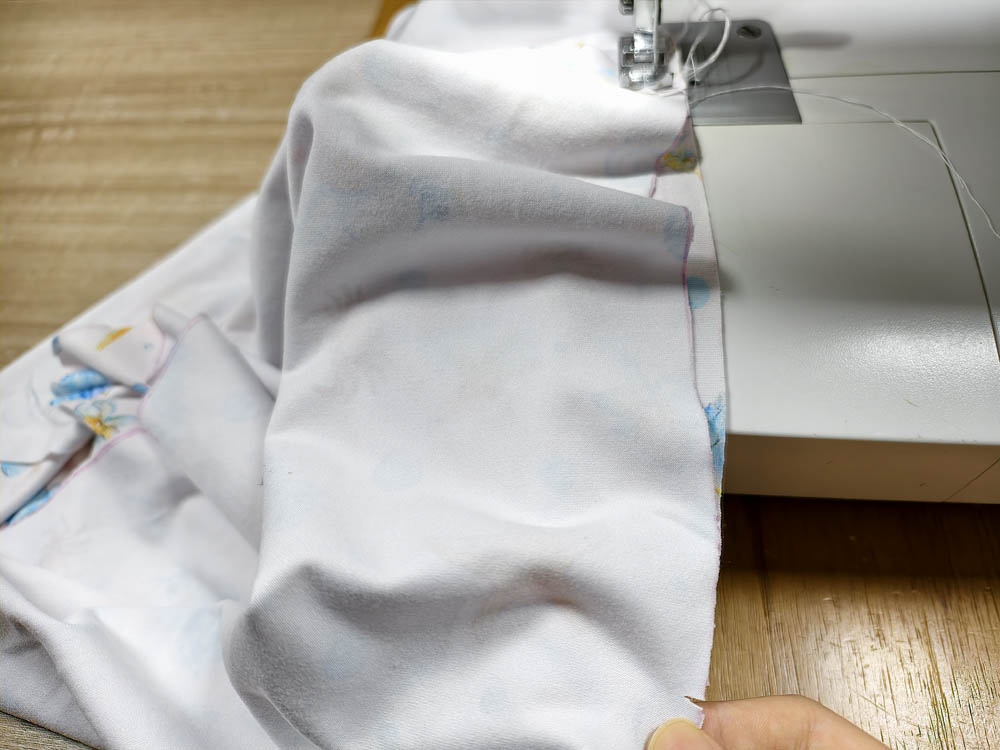 Topstitching the Hem Band 2