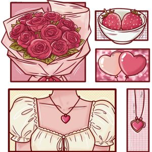 Valentine Rose Girl - Pink