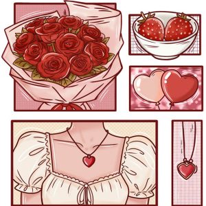 Valentine Rose Girl - Red