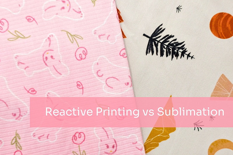 What is the difference between reactive printing and sublimation