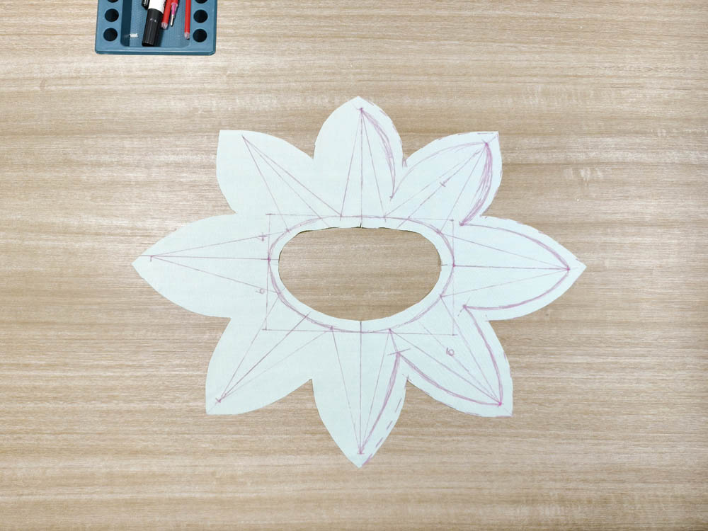 Placement of the green section used for the pumpkin leaf detail 3