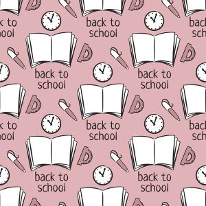 Back to School Typography - Dusty Pink