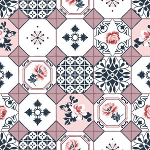 Retro Pink Ceramic Tile