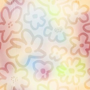 Gradient Outline Floral