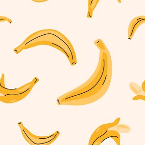 Cartoon Doodle Banana