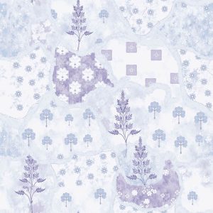 Vintage Pastel Patchwork Landscape