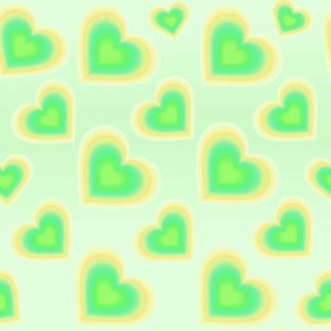 Y2K Aura Gradient Heart Mint Green