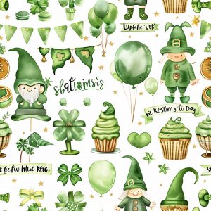 Charming Gnome & Clover Scatter
