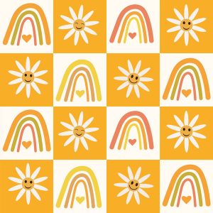 Cheerful Rainbow & Sun
