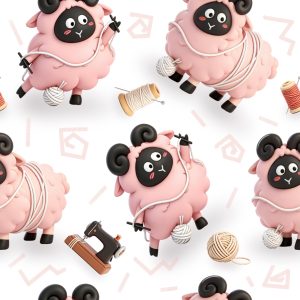 Chinese Zodiac Goat｜3D Sewing Yarn Craft Sheep