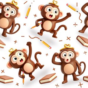 Chinese Zodiac Monkey｜3D Pencil Study Math Mischief