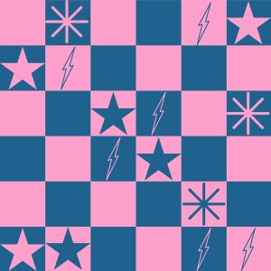 Checkerboard Star Lightning Spark