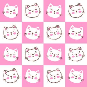 Check Smiley Cat Kitten Kids