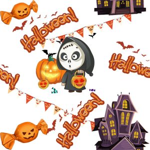 Spooky Reaper & Haunted House-White