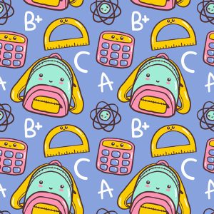 Cute School Pals - Periwinkle Blue