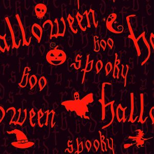 Spooky Halloween-Red