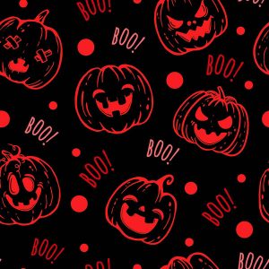 Jack O Lantern Boo Halloween-Red
