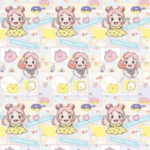 Girl, Bear & Bunny Donut Party