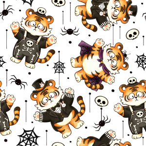 Chinese Zodiac Tiger｜Halloween Cosplay-White Background