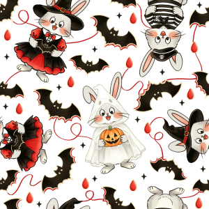 Chinese Zodiac Bunny｜Halloween Cosplay-White Background