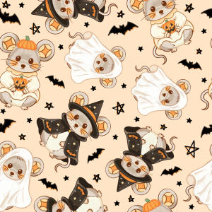 Halloween Wizard Mouse Ghost Pumpkin