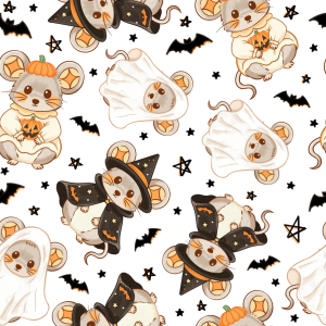 Halloween Wizard Mouse Ghost Pumpkin