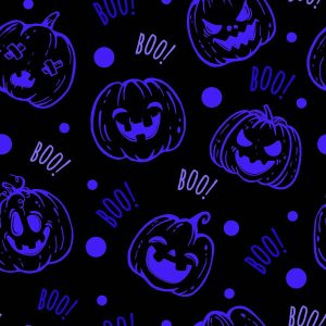 Jack O Lantern Boo Halloween-Blue