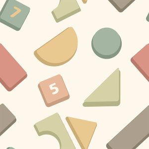 Number & Shape Collage - Terracotta Neutral