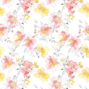 Bright Spring Watercolor Flower