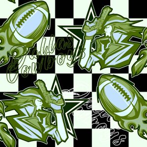 Playful Green Frog & Checkerboard
