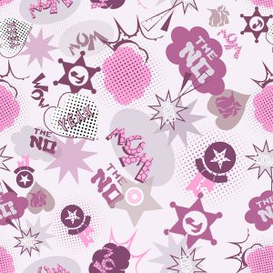Pop Art Star & Doodle Mix - Blush Pink