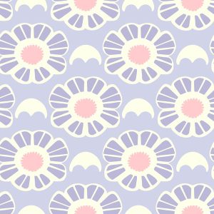 Retro Daisy Bloom - Lavender Mist