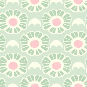 Retro Daisy Bloom - Mint Green